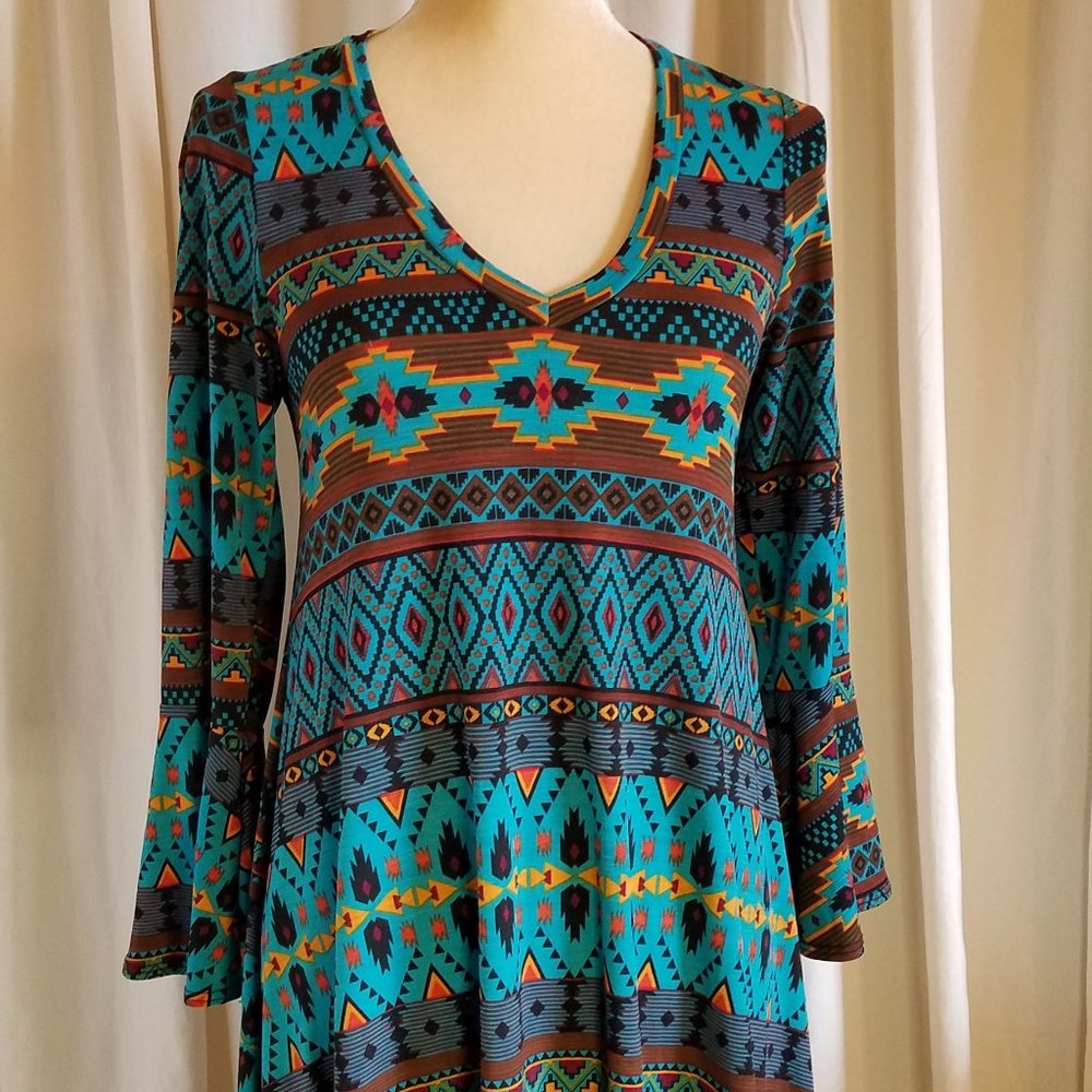 Emma Rose Handkerchief Mini Dress, Size Small